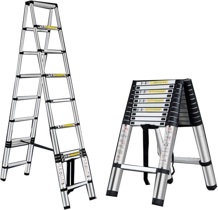 Multi-Purpose Portable Extension Folding Ladder (3.2x3.2 Mtr)