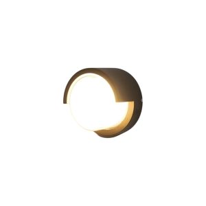 Outdoor Wall Lights, Round 3200K Porch Lights Outdoor Wall,12W Low Profile Modern Wall Sconce Light fixtures Waterproof Wall Mounted Lamp for Bedroom, House, Porch, Patio