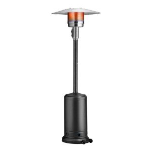 Patio Heater Mushroom Style, Gas Mashroom Patio Heater, Outdoor Garden, Patio Heater with Wheels, Commercial & Residential (Black)