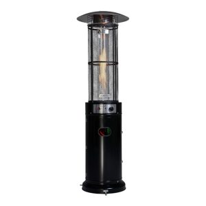 Pyramid Patio Heater, Round Black 42000 BTU Propane Gas, Portable with Glass Tube