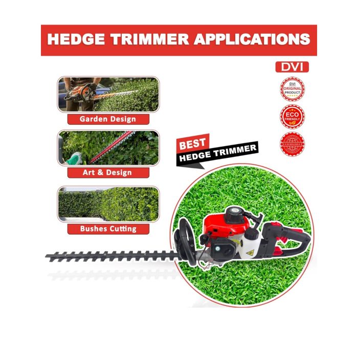 Hedge Trimmer 24" inch 26cc 2 Stroke Air Cooled Petrol Engine for Trimming - Image 3